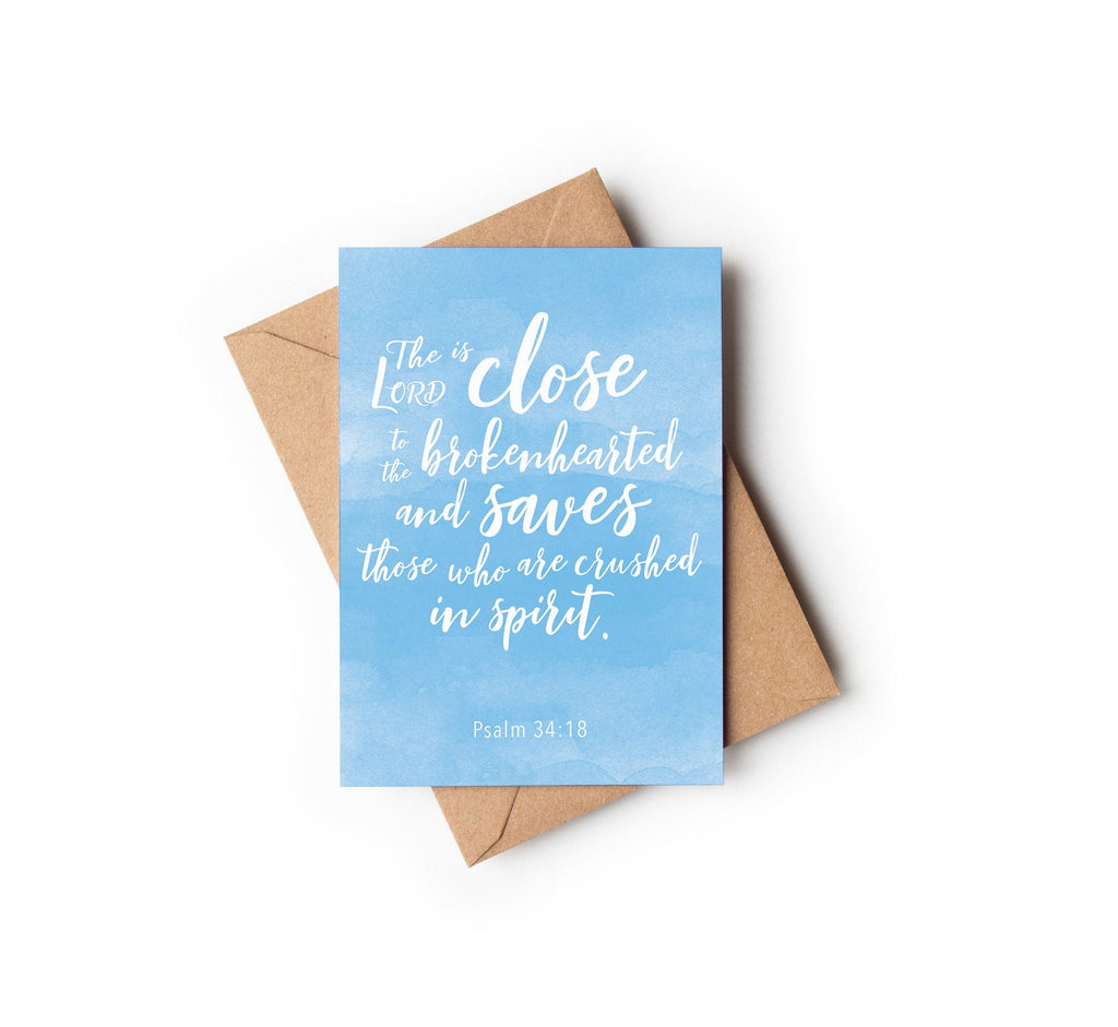 Set of 6 Scripture Cards – Watercolor Bible Verse Cards, Christian Faith Encouragement