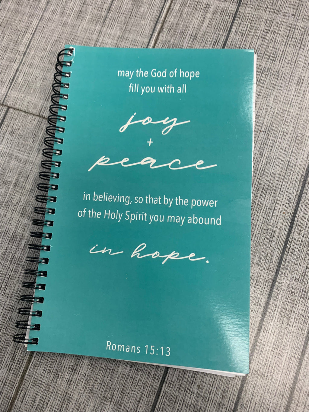 Romans 15:13 Lined Scripture Journal